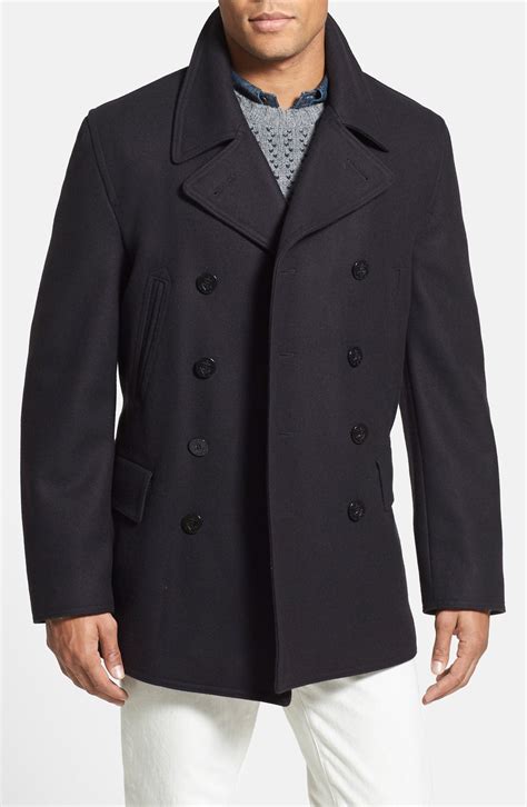 wool blend peacoat.